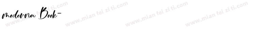 moderna Book字体转换